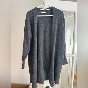 H&M dark grey open cardigan (M)